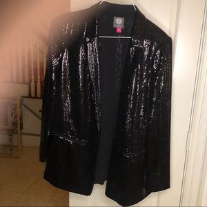Sequin tuxedo jacket for ladies.